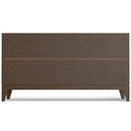 WYNDENHALL Pearson SOLID HARDWOOD 60 inch Wide Rectangle Modern 3 Door Sideboard Buffet / Storage Cabinet in Walnut Brown