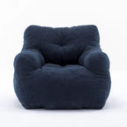 Mieres Faux Fur Fabric Bean Bag Chair, Floor Sofa For Living Room, Bedroom Lazy Sofa