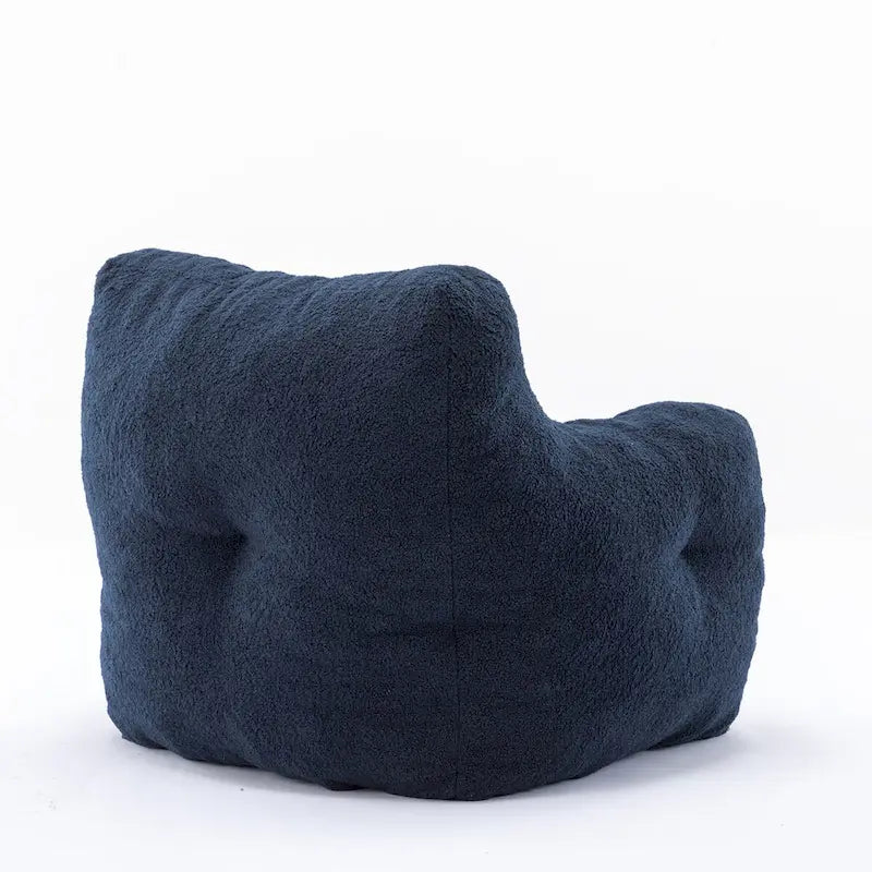 Mieres Faux Fur Fabric Bean Bag Chair, Floor Sofa For Living Room, Bedroom Lazy Sofa