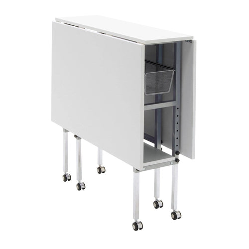 Adjustable Height Hobby and Craft Table with Drawers