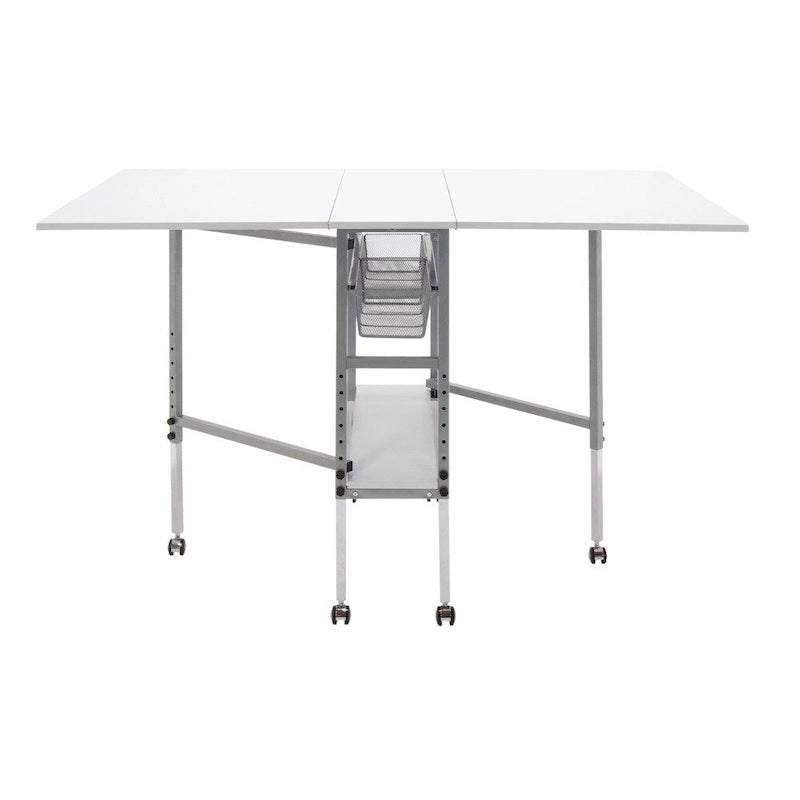 Adjustable Height Hobby and Craft Table with Drawers