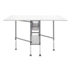 Adjustable Height Hobby and Craft Table with Drawers