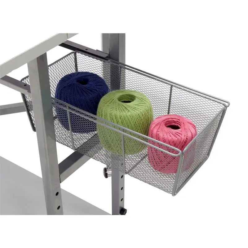 Adjustable Height Hobby and Craft Table with Drawers