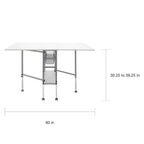 Adjustable Height Hobby and Craft Table with Drawers