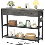 47  Entryway Table with Outlets and USB Ports - 11.8 D x 47.2 W x 31.8 H