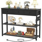 47  Entryway Table with Outlets and USB Ports - 11.8 D x 47.2 W x 31.8 H