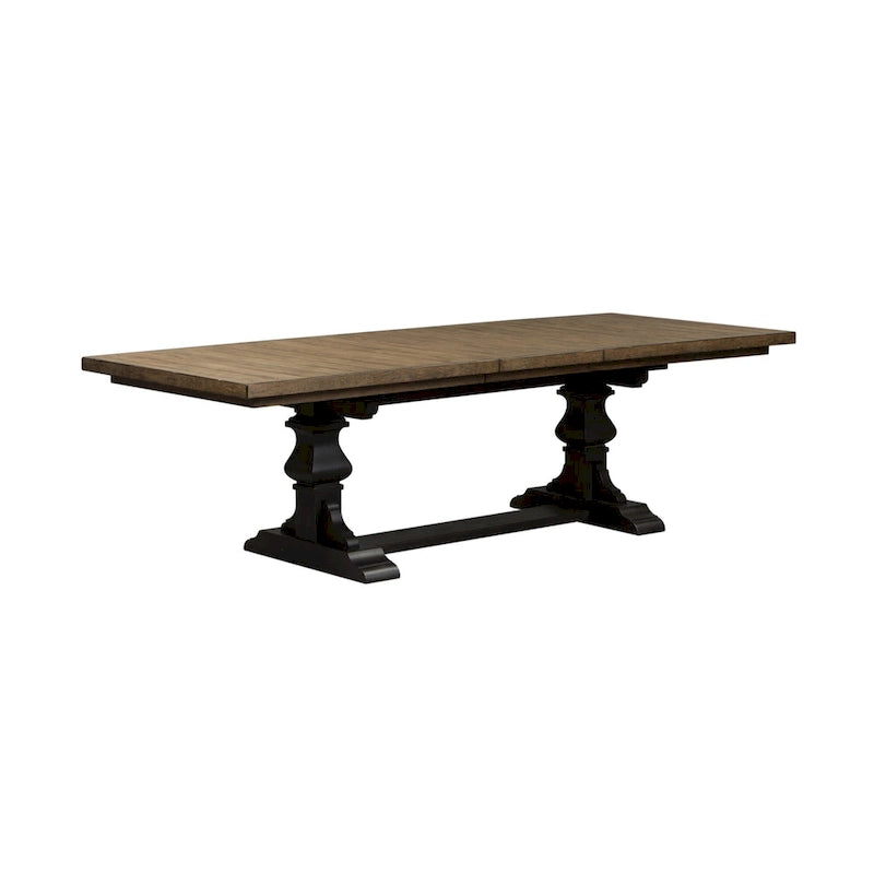 Harvest Home Chalkboard 6 Piece Trestle Table Set