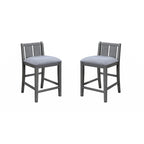Graham 36  3-Piece Finish Small Space Counter Height Dining Table with Shelves and 2 Chairs