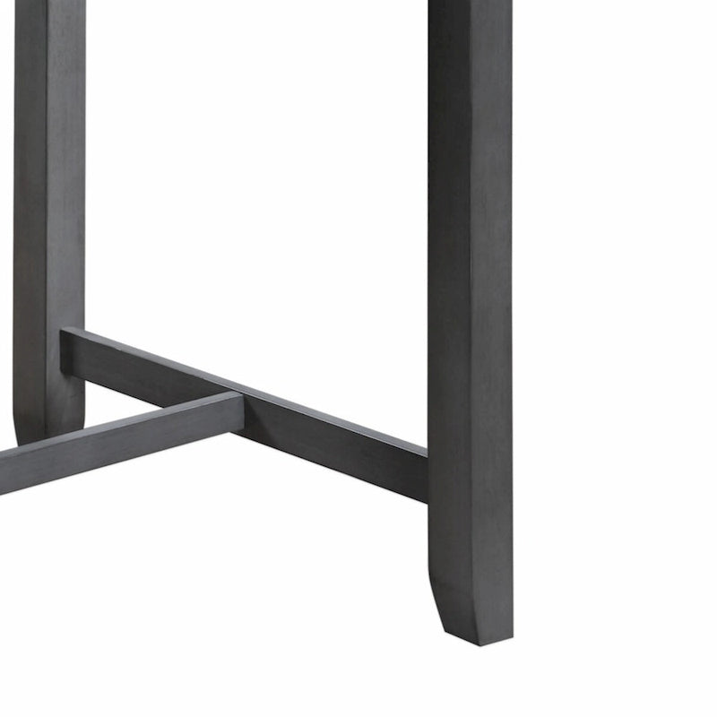 Graham 36  3-Piece Finish Small Space Counter Height Dining Table with Shelves and 2 Chairs