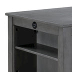 Graham 36  3-Piece Finish Small Space Counter Height Dining Table with Shelves and 2 Chairs
