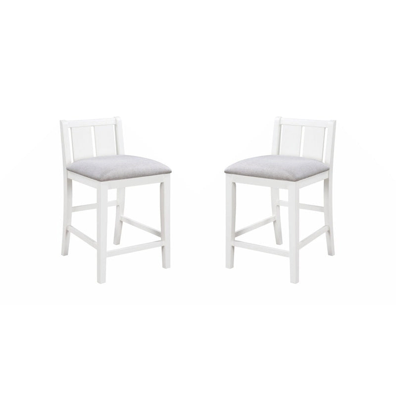 Graham 36  3-Piece Finish Small Space Counter Height Dining Table with Shelves and 2 Chairs