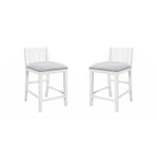 Graham 36  3-Piece Finish Small Space Counter Height Dining Table with Shelves and 2 Chairs