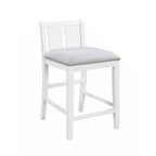 Graham 36  3-Piece Finish Small Space Counter Height Dining Table with Shelves and 2 Chairs