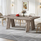 71  Large Farmhouse Dinning Table, Rectangular Dining Table for 6
