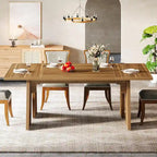 71  Large Farmhouse Dinning Table, Rectangular Dining Table for 6