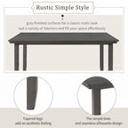 5-piece Farmhouse Dining Set Rectangular Table Chair