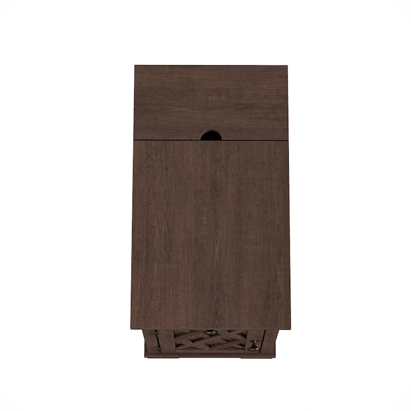 Classic Charging End Table with USB Ports and Storage - 23  in Height