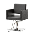 OmySalon PVC leather stainless steel foot operated for Salon Styling Chair, Hair Cutting Hairdressing Beauty Equipment - N/A