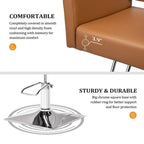 OmySalon PVC leather stainless steel foot operated for Salon Styling Chair, Hair Cutting Hairdressing Beauty Equipment - N/A