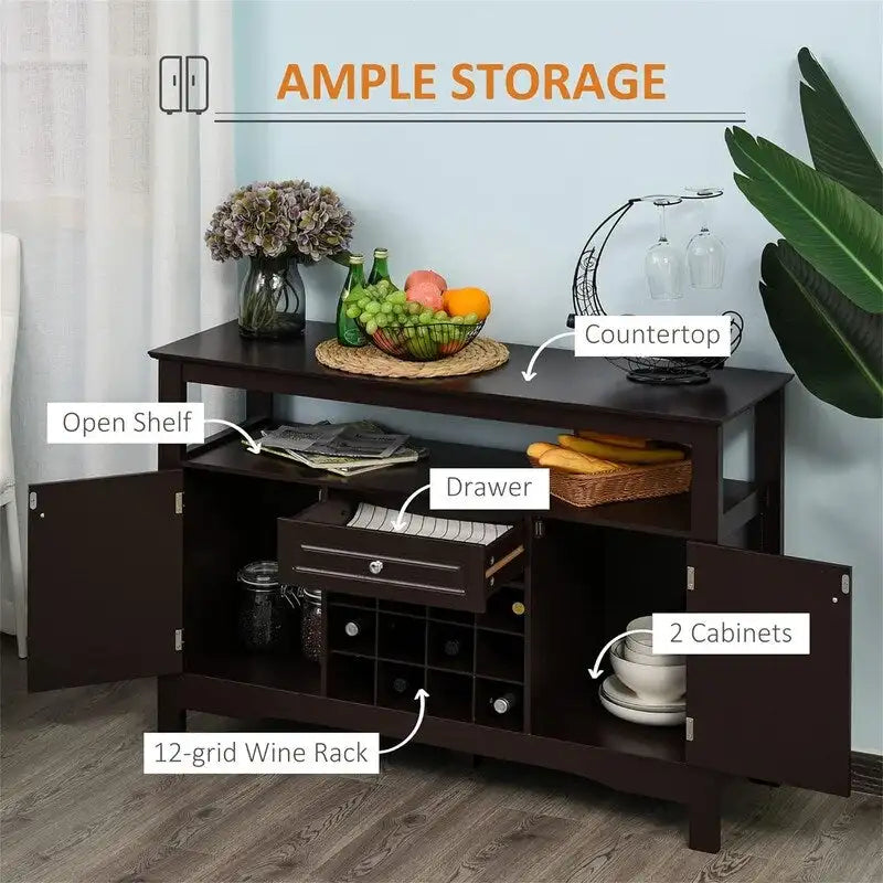 Coffee Bar Cabinet - 15.75 D x 45.75 W x 32.5 H