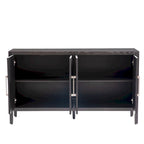 60  Modern 4-Door Sideboard with Solid Wood Legs