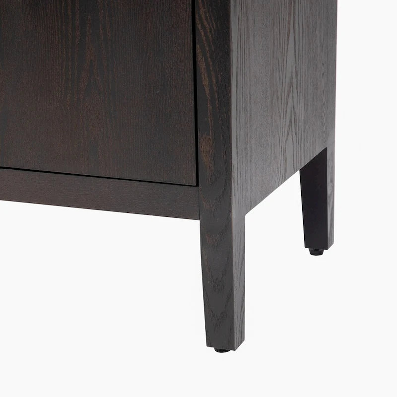 60  Modern 4-Door Sideboard with Solid Wood Legs