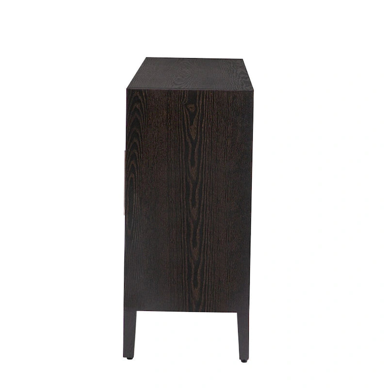 60  Modern 4-Door Sideboard with Solid Wood Legs
