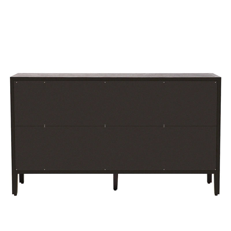 60  Modern 4-Door Sideboard with Solid Wood Legs