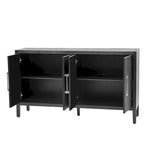 60  Modern 4-Door Sideboard with Solid Wood Legs
