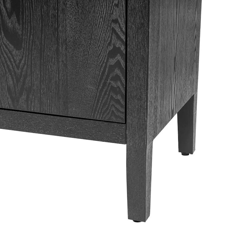 60  Modern 4-Door Sideboard with Solid Wood Legs