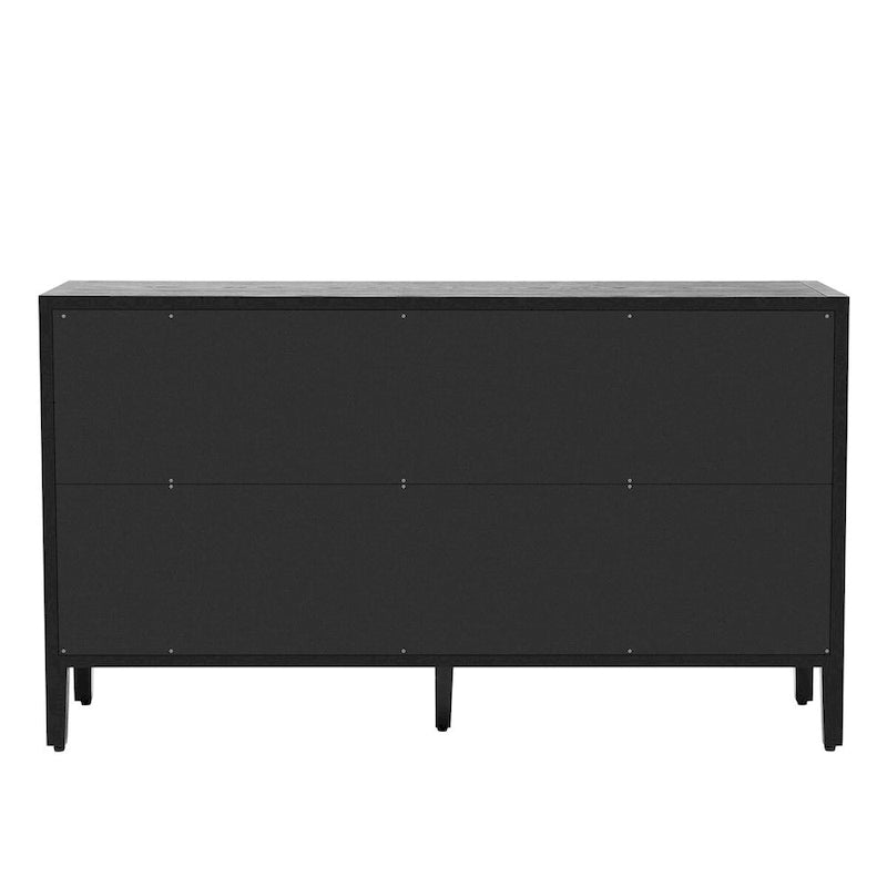 60  Modern 4-Door Sideboard with Solid Wood Legs