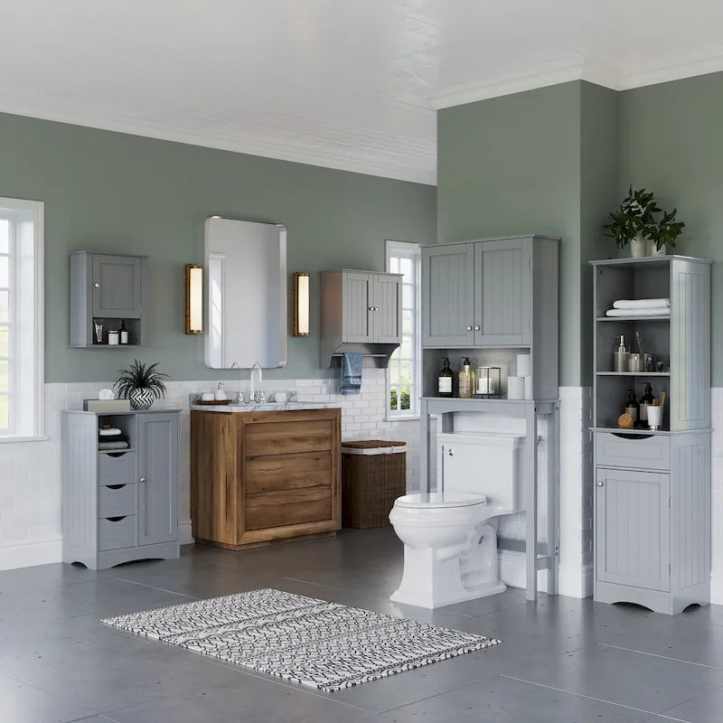RiverRidge Ashland Over the Toilet Bathroom Spacesaver Wall Medicine Storage Cabinet with Adjustable Shelf