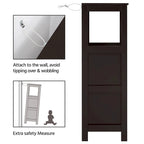 Yaheetech 3 Tiers Floor Bath Cabinet, 2 Hideaway Drawers 1 Shelf