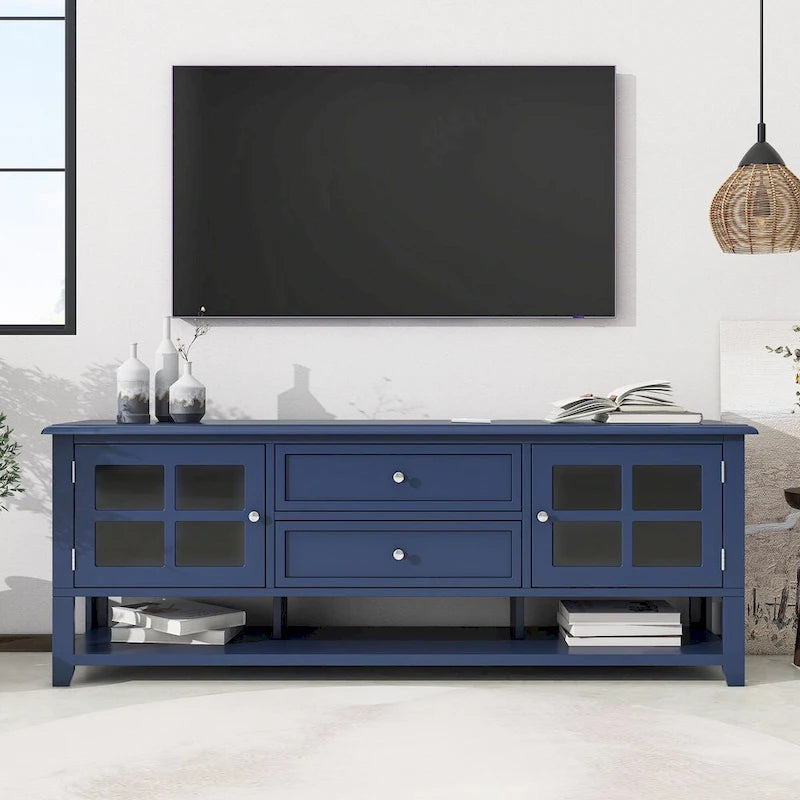 TV Stand for TVs up to 60 ,Entertainment Center with Multifunctional Storage Space,TV Cabinet with Modern Design,Media Console