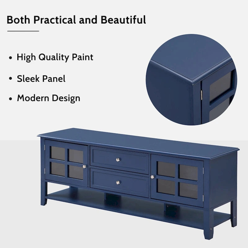 TV Stand for TVs up to 60 ,Entertainment Center with Multifunctional Storage Space,TV Cabinet with Modern Design,Media Console