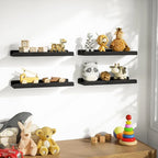 white Floating Shelves for Wall Set of 4, ,15.6 Inch