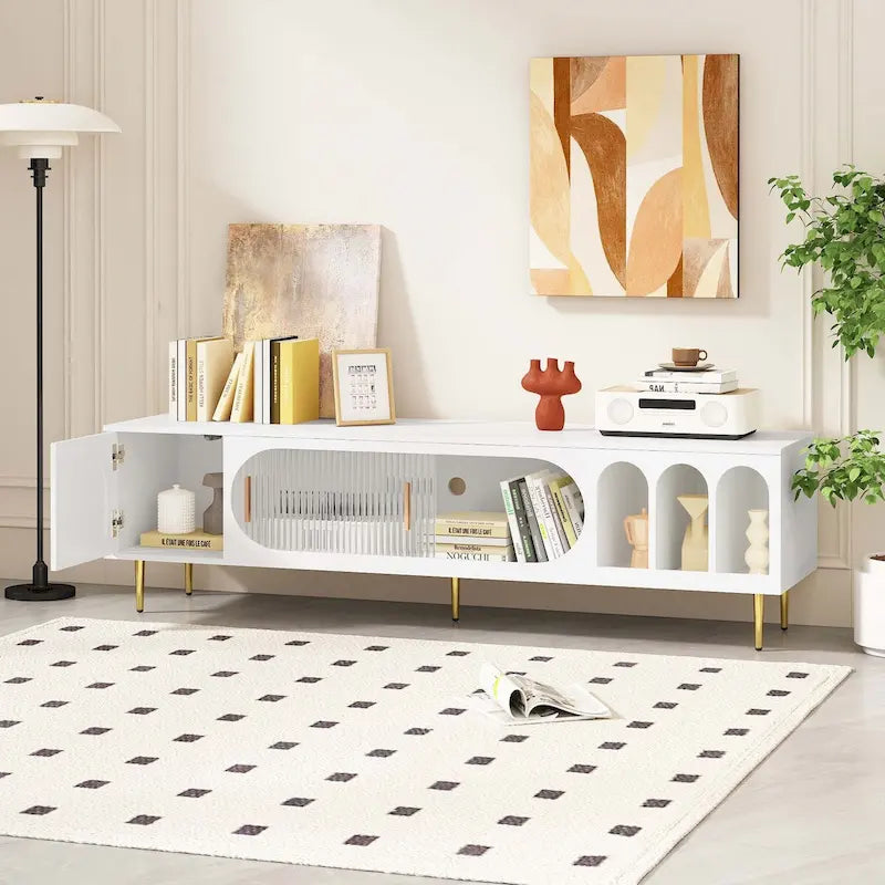 Modern TV Stand for 70  Inch TV for Living Room