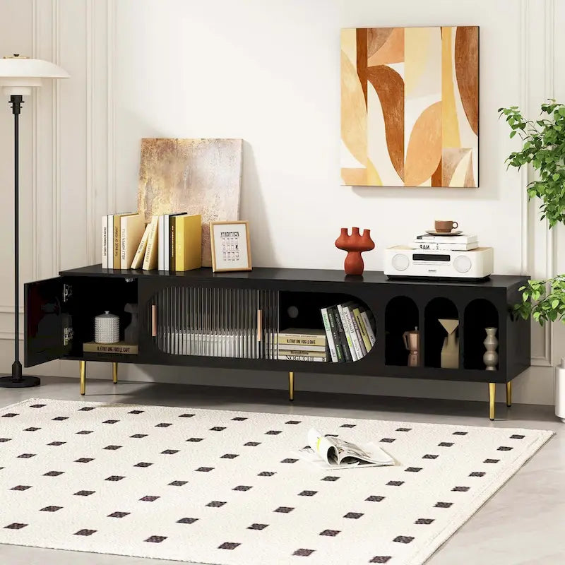 Modern TV Stand for 70  Inch TV for Living Room