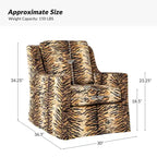 Stan Farmhouse Slipcover Rocking Swivel Chair Set of 2 by HULALA HOME