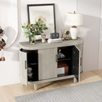 Modern 47.2-Inch Decorative Storage Cabinet with Adjustable Shelves