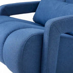 Modern Linen Upholstered Accent Chair with 1 Pillow, Set of 1