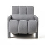 Modern Linen Upholstered Accent Chair with 1 Pillow, Set of 1