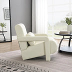Modern Linen Upholstered Accent Chair with 1 Pillow, Set of 1