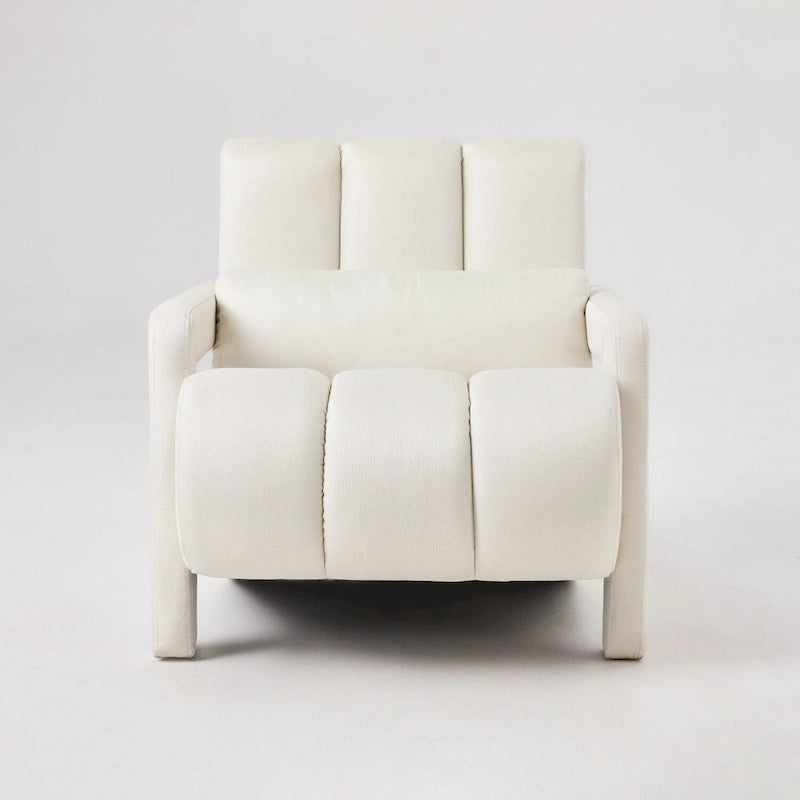 Modern Linen Upholstered Accent Chair with 1 Pillow, Set of 1