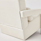 Modern Linen Upholstered Accent Chair with 1 Pillow, Set of 1