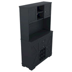 Coffee Bar Cabinet Kitchen Cabinet with Storage,Wine Cabinet with Drawers shelves and cabinets,Buffet Wine & Glass Racks