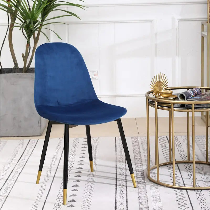Roundhill Furniture Evatt 5-Piece Round Dining Set, Trestle Round Table with 4 Stylish Chairs