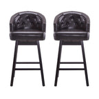 Moore Modern Rubberwood Swivel 33.25-Inch Barstool (set of 2) by Christopher Knight Home