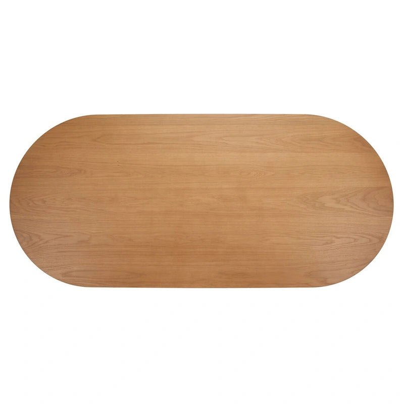 SAFAVIEH Couture Svenja Wood Dining Table - 79 In W x 35 In D x 29.5 In H - 79Wx35Dx30H